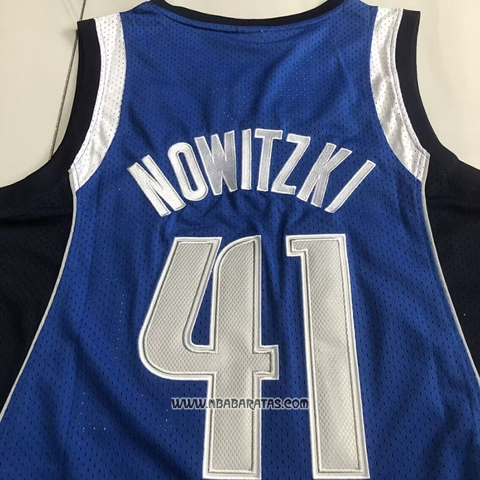Camiseta Dallas Mavericks Kyrie Irving #41 Hall of Fame Mitchell & Ness 1998 Azul